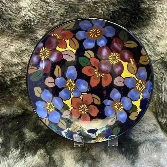 Royal Stanley Ware  C & Co Jacobean
Floral Blue and Purple Bowl - Picture 9 of 12